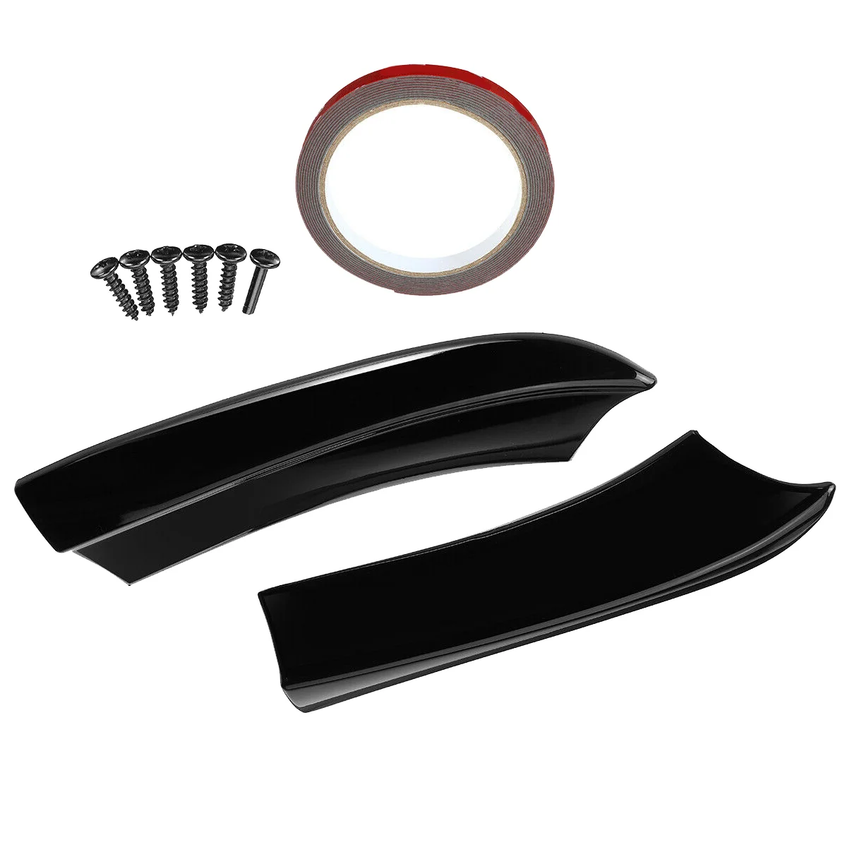 

1Pair Car Rear Bumper Lip Splitters for Charger RT SXT 2015+ Winglets Side Cover Diffuser Protector
