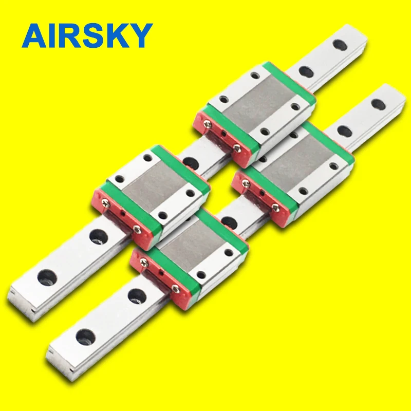 

MGN guide 2pcs MGN linear guide+4pcs MGN block MGN7 MGN12 MGN15 MGN9 300 350 400 450 500 600 800mm miniature linear rail slide