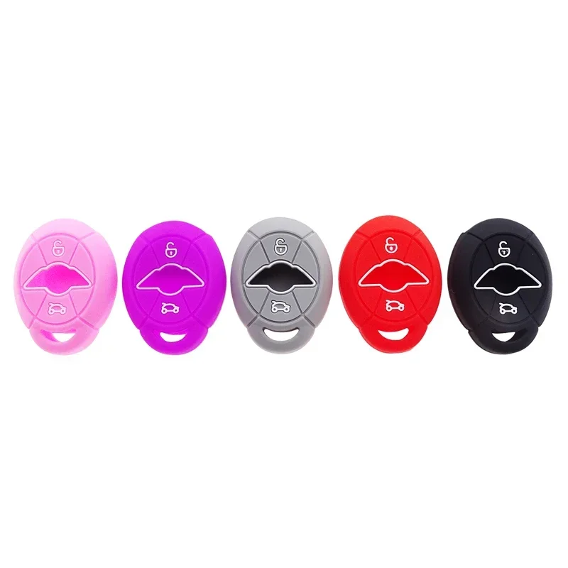 2 Buttons Silicone Key Shell Car Remote Key Cover Fit BMW Mini Cooper S R50 R53 key case cover car key shell