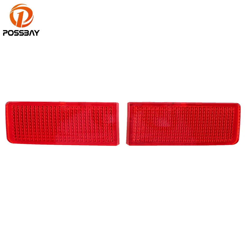 

POSSBAY for VW Touareg Typ 7P 2011 2012 2013 2014 Pre-facelift Car Styling Rear Bumper False Light Reflector Decorative Decals