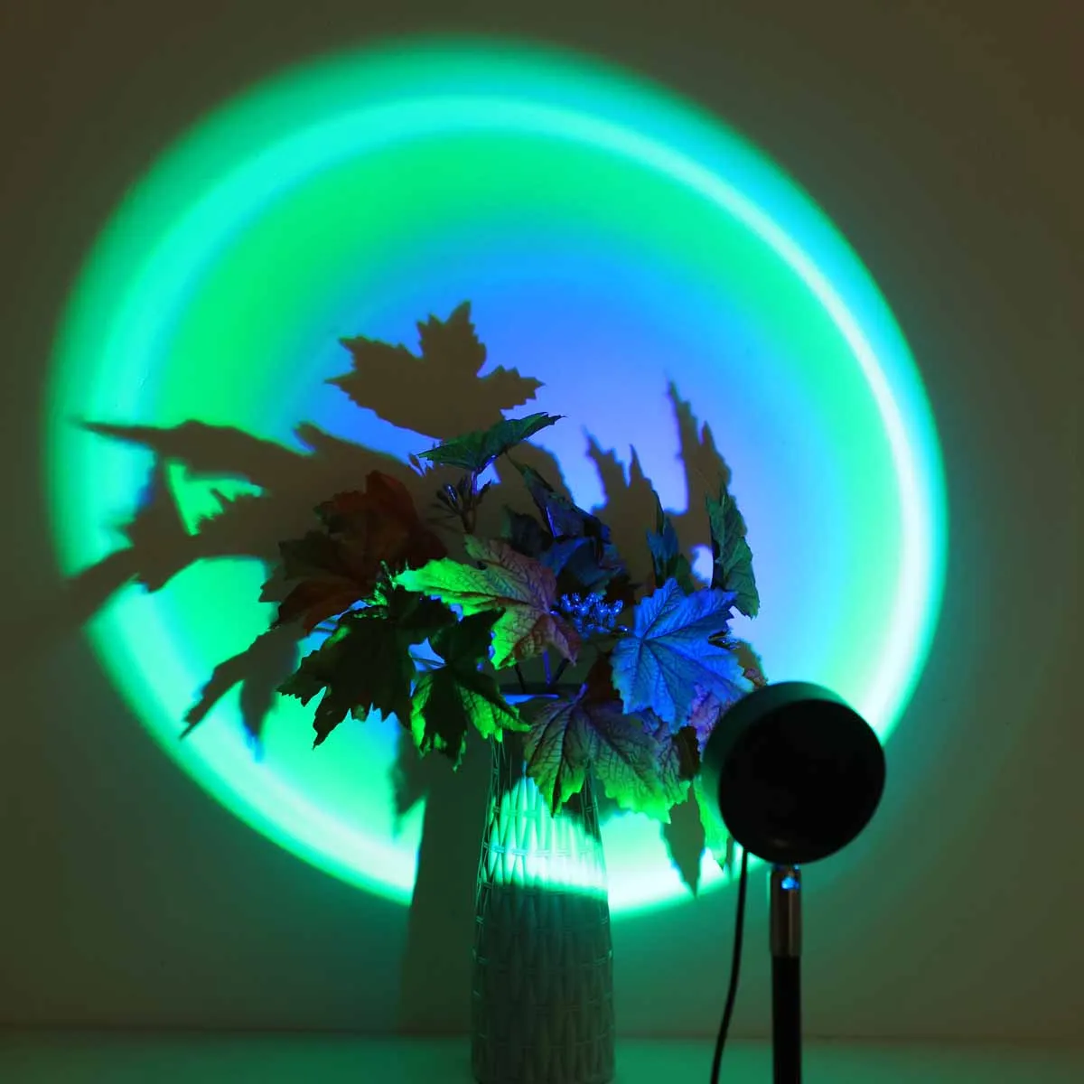 USB Sunset Projection Light, Remote Control 16 Colors, 180 ° Rotation, Suitable for Bedroom Photography Atmosphere Decoration 5