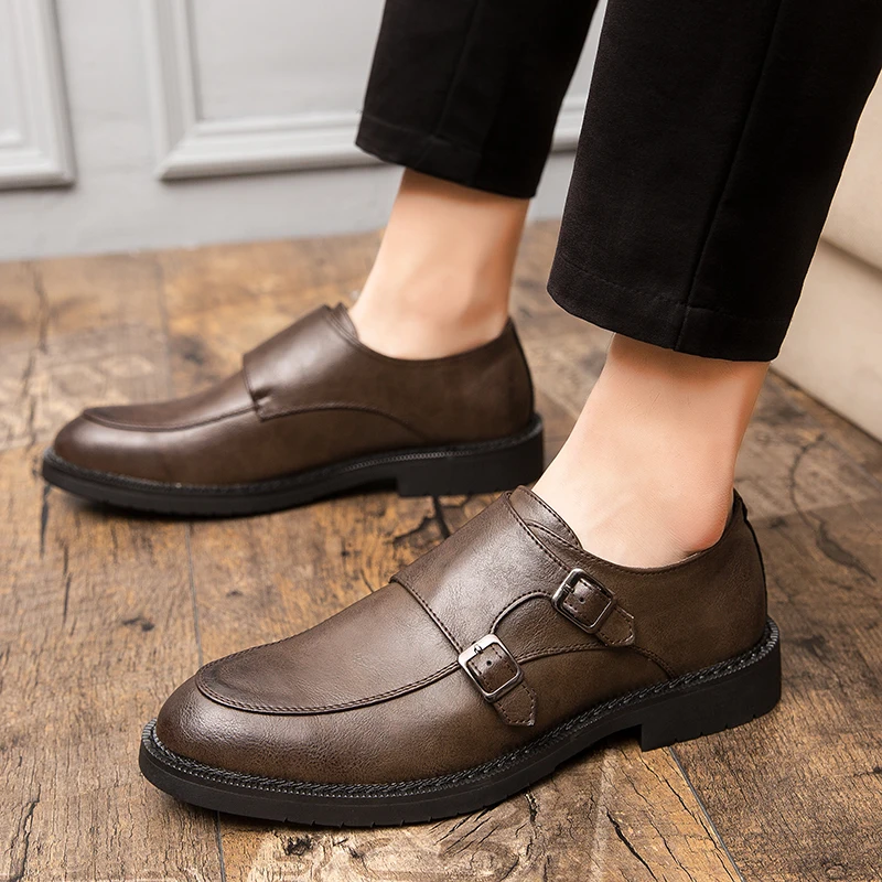 

Brand Summer New Buckle Leather Men Shoes Loafers Luxury Brand Soft Breathable Male Moccasins Flats Casual Boat Driver Footwear