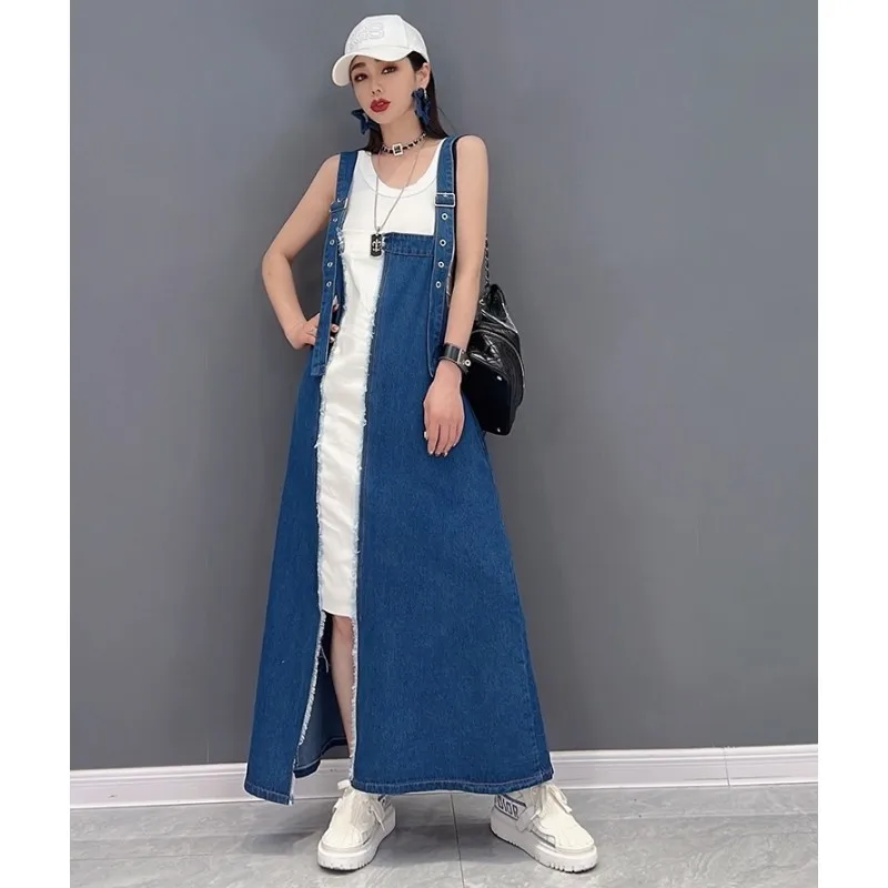 

Fashion Large Size Cowboy Dress Woman 2023 Summer The New Dress