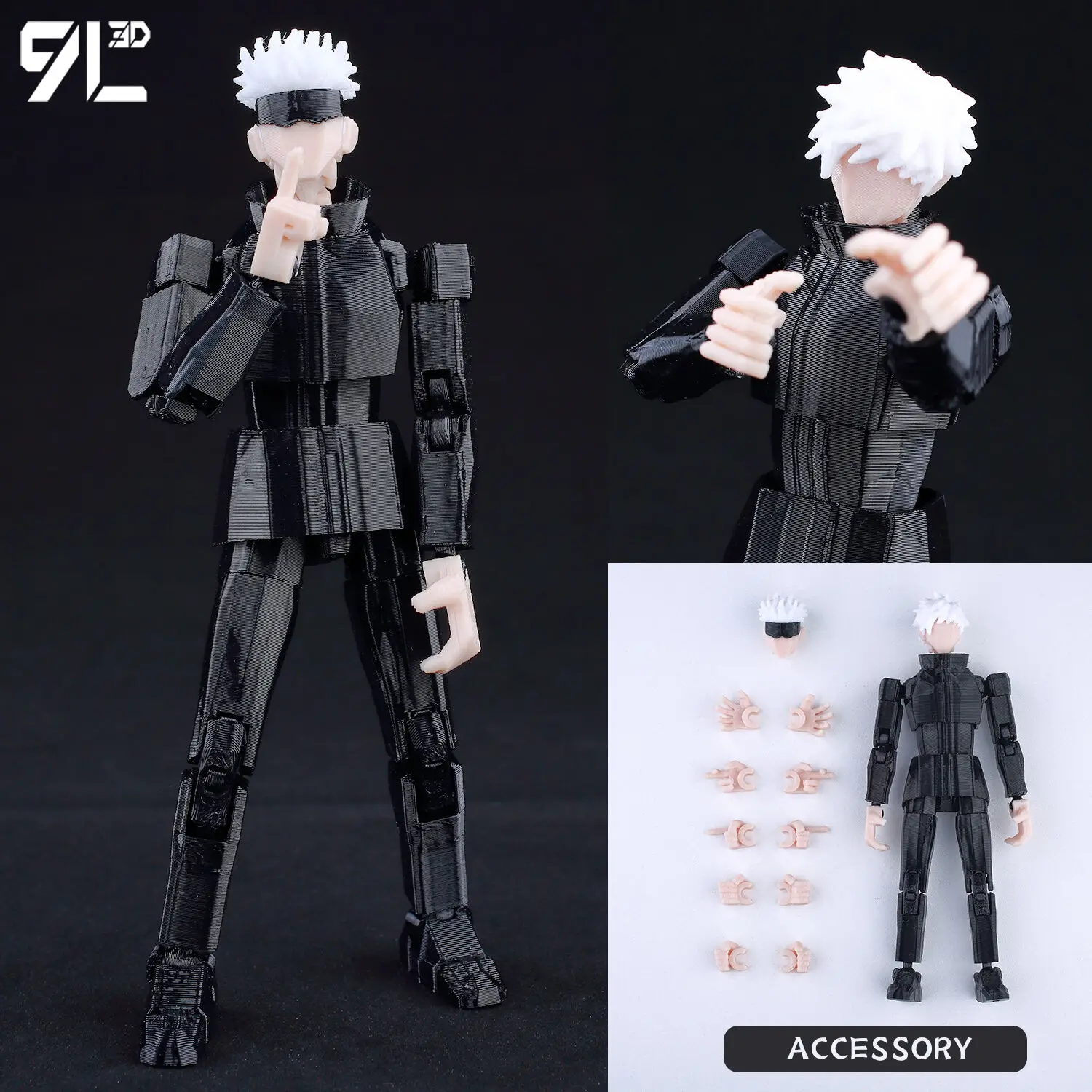 9L3D T13 Nanami Kento Battle Pose Figure JJK Anime Action Model