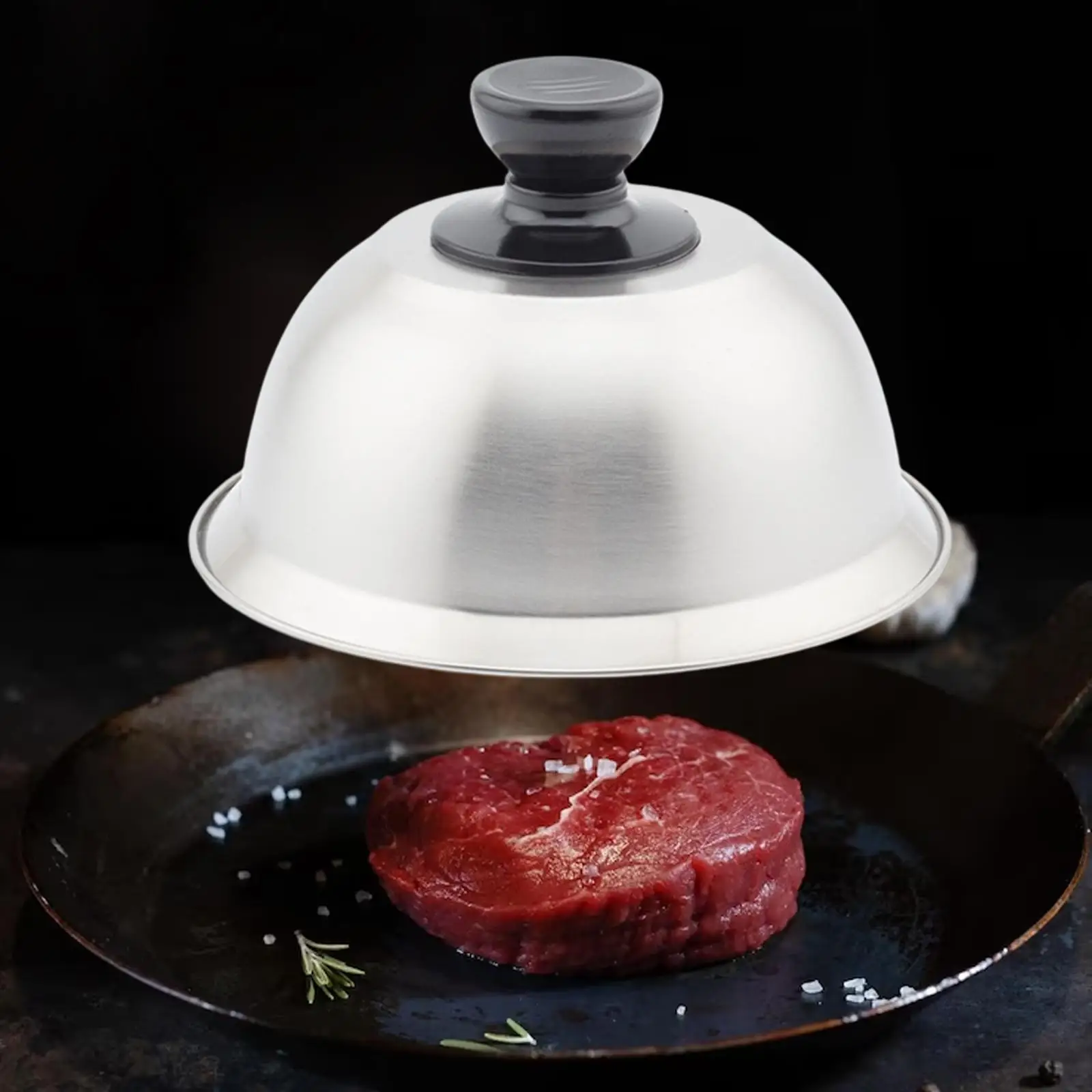 Stainless Steel Round Burger Cover Dome for BBQ Accessories burger cover,grill dome cover