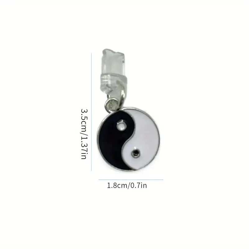 양면 Bagua Tai Chi 휴대폰 먼지 플러그, 아이폰 및 C타입 인터페이스 적합