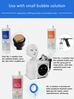 Sérum liquide Hydra pour le visage, Solution pour Peeling aquatique AS1 SA2 AO3, pour Machine de beauté, soins de la peau, nettoyage en profondeur, 1200ML, 3 pièces/lot 5