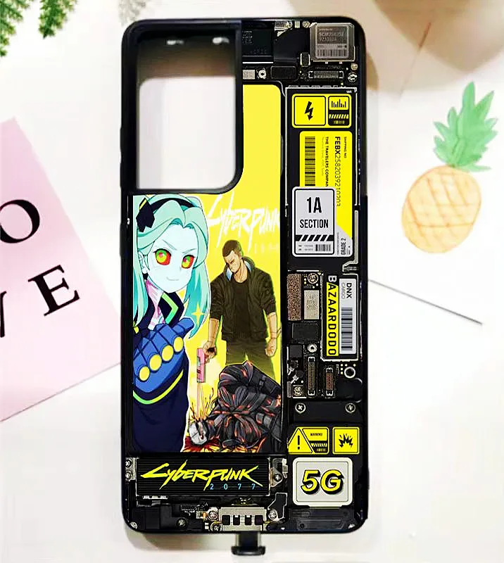 Fashion Cool Led Flash Case Per Asus Rog Phone 6 Pro Call Light Cover Per Asus Rog 6 Rog 5 Rog 3 Rog 2 Luminous Smart Glow Funda