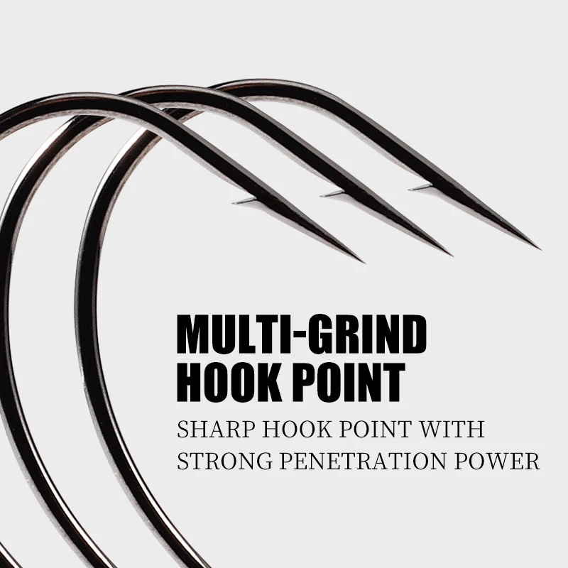 Premium High Carbon Steel Offset Crank Fishing Hooks for Bass - Ideal for Soft Worm Bait and Texas Rig