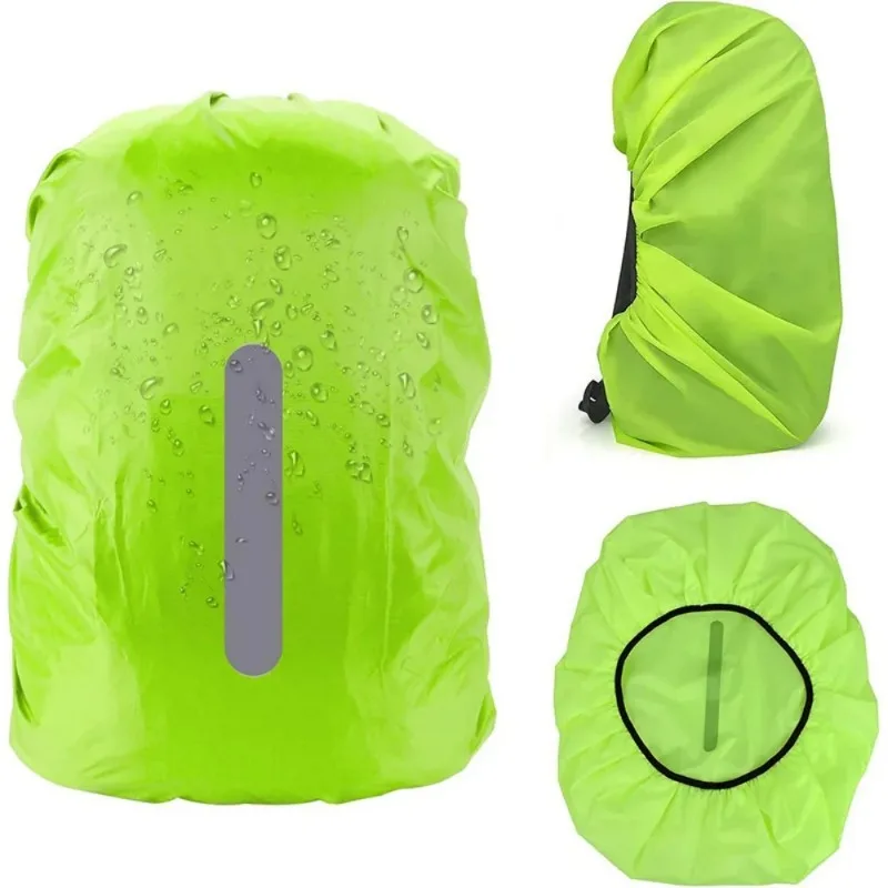 Reflective Waterproof Backpack Rain Cover Outdoor Sport Night Cycling Safety Light Rain Cover Case Bag Outdoor Camping Hiking 3