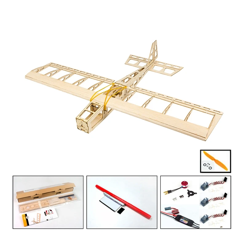 

R03 STICK-06 Airplane 580Mm Wingspan Balsa Wood DIY Electric Aircraft RC Flying Toy Version Unassembled