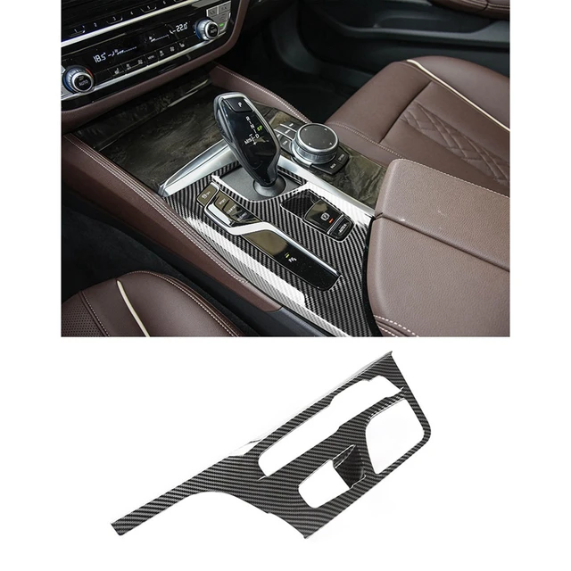 Auto Styling Center Konsole Getriebe Shift-taste Panel Dekoration Aufkleber  Deckt Trim Für BMW 5 Series
