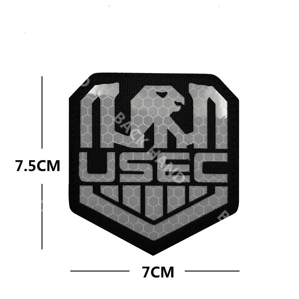 Parche bordado de PVC, insignia táctica reflectante infrarroja, apliques IR, Rusia, Escape de Tarkov, utec BEAR