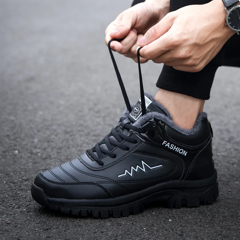 Men Winter Boots Shoes Warm Fashion Sneakers Winter Outdoor Casual Shoes Botas De Hombre Snow Boots outdoor boots men leather boots business mens boots