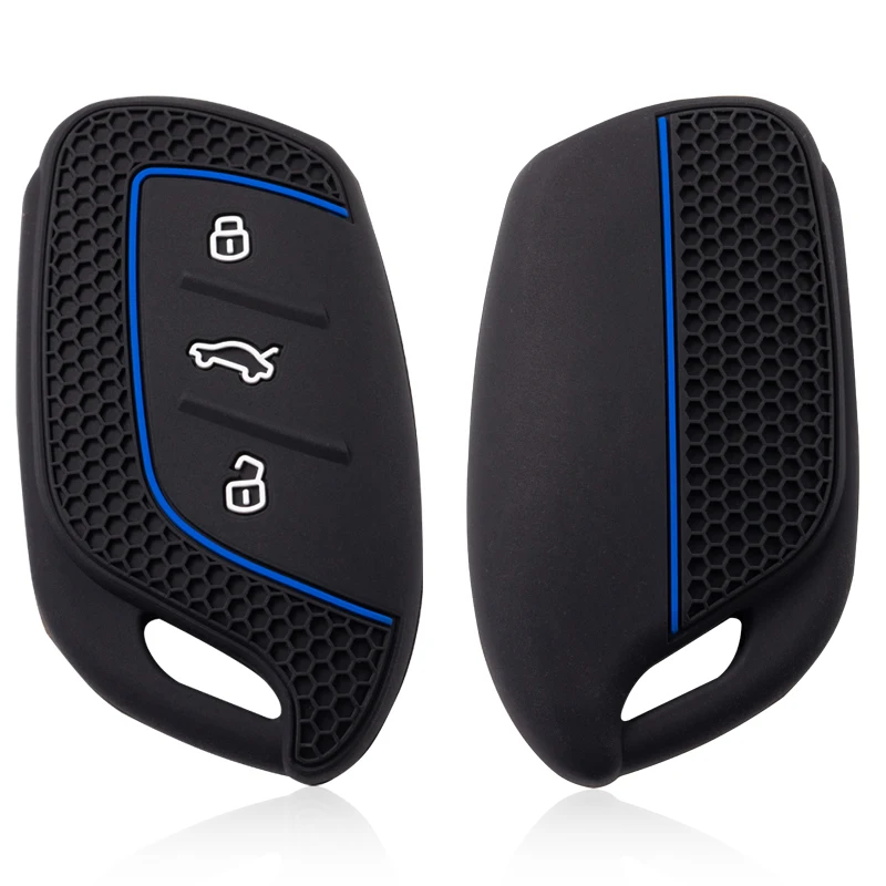 Silicone Fob Key Cover Case with 3 Buttons