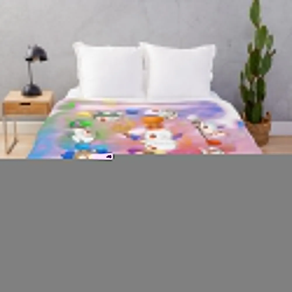 

Thornmarch Extreme - Good King Moogle Mog XII from FF14 Original Art Throw Blanket Custom Flannel Fabric Sofas Blankets