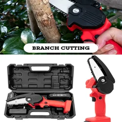 Mini Electric Pruning-Saw Chainsaw 24V 550W For Woodworking Garden Tools Fast Cutting Handheld One-handed Tool Without Battery