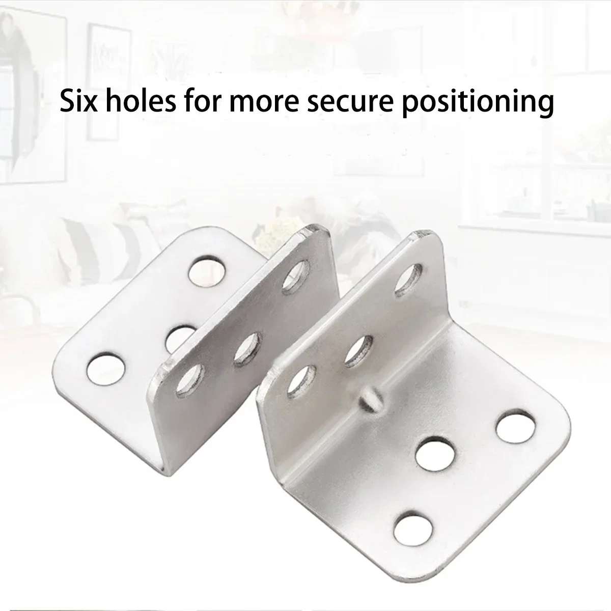 10/20pcs Thickened stainless steel triangle bracket fixed 90 degree right angle partition furniture hardware connector accessori