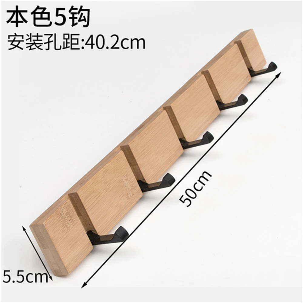 Wall Wood Hook Hat Towel Coat Hooks Clothes Hanger Hook Door Back Hooks for Kitchen Bathroom Accessories Shelf Rack Wall