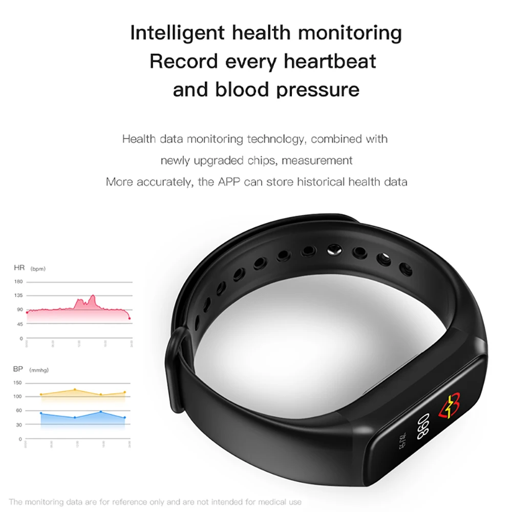 Impermeável Relógio Inteligente para Homens e Mulheres Relógio de Pulso Bluetooth Pulseira de Fitness Freqüência Cardíaca Eletrônico Esportes Android Ios c7 - Image 6