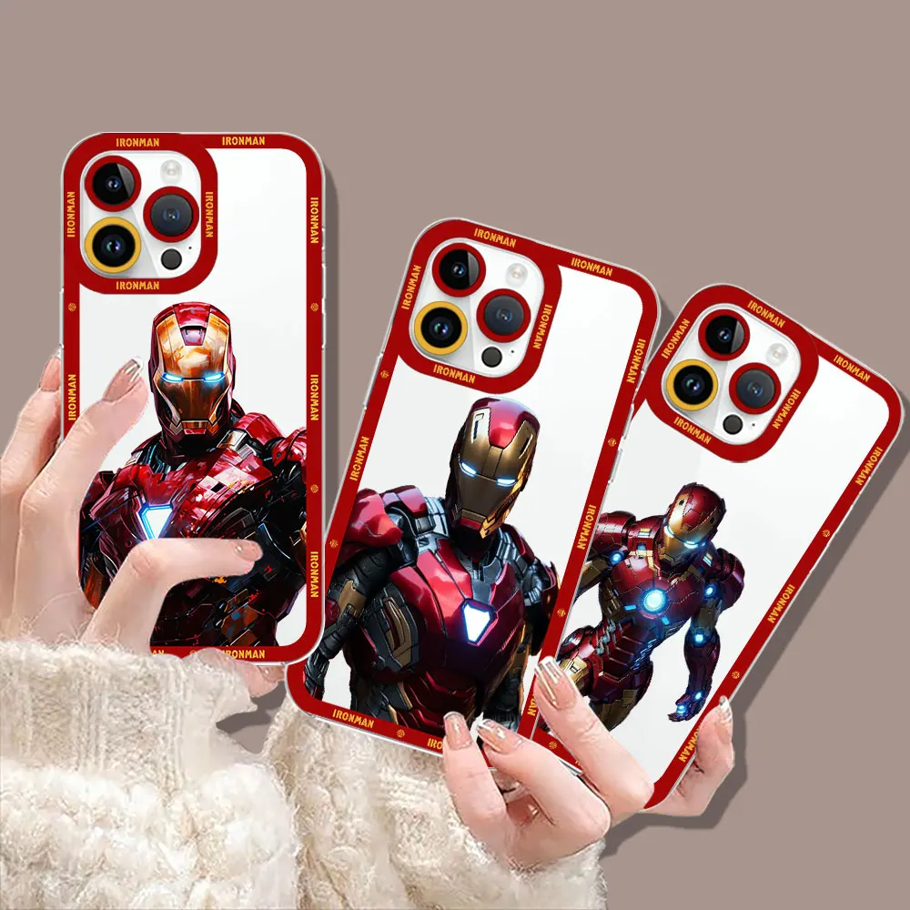 Avengers Marvel Hero Iron Man Case Per Infinix Note 30 30I 12 12 G96 11 10 Vip Smart 7 6 5 4 Tecno Pova 5 4 3 2 Pro Plsu 5G Cover