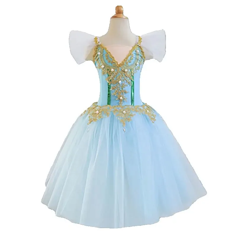 

2022 Colors women Long Ballet Dress TUTU Skirts Belly Costumes Dance Clothes For Children Performance