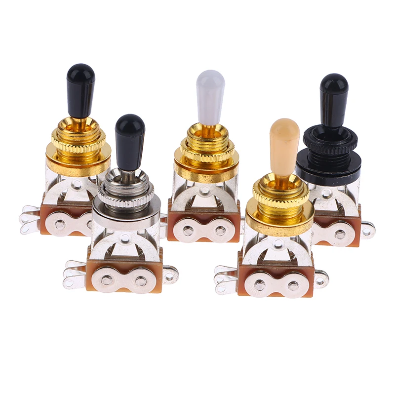 Guitar Tool 1Pc 3 Way Short Straight Guitar Toggle Switch Pickup Selector For Electric Guitars Pickups Switch Control