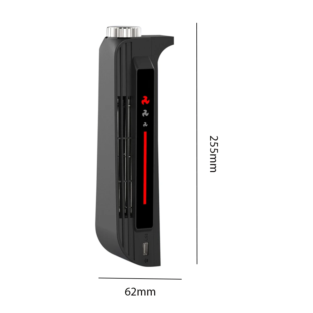 Cooling Fan 3 Level Adjustable Speed Efficient Cooling System with USB Port&LED Indicator for PS5 for Playstation 5 Console