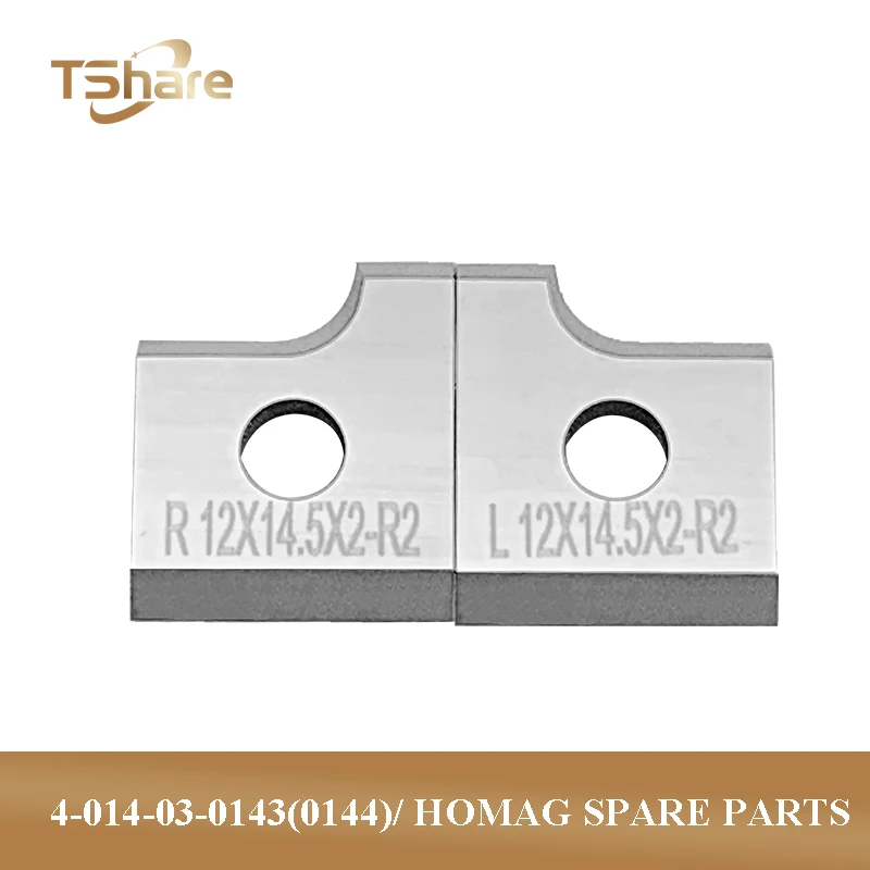 

10pcs 4-014-03-0143/0144 Scraping Blade Woodworking Tools Knives Scraper for Homag Edge Banding Machine 12*14.5*2mm R2