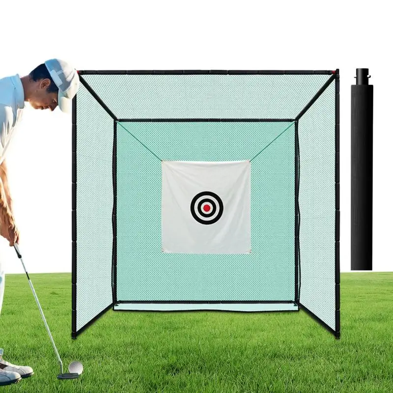 

2x2x2m Golf Training Targets Golf Swing Practice Target Set Golf Hitting Cage Practice Network Portable Driving Range Target