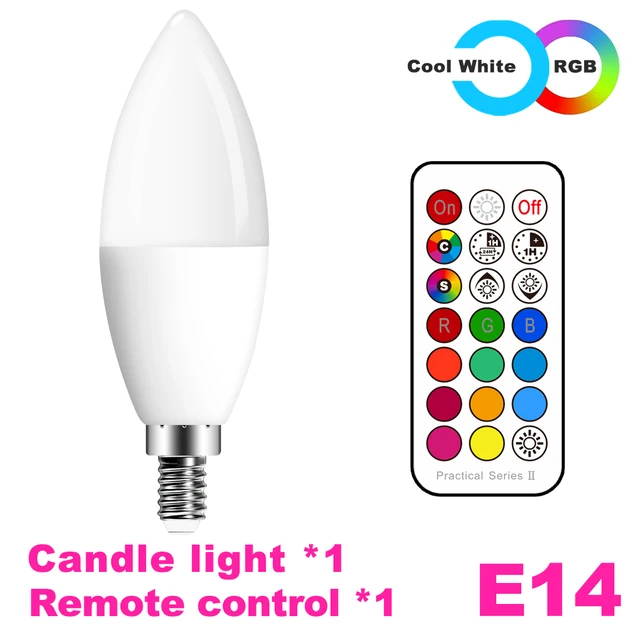 Kamer Lijkenhuis zwak E14 Led Bulb Candle Color Indoor Neon Sign Light Bulb Rgb Tape With  Controller Lighting 220v Dimmable Smart Lamp For Home - Led Bulbs & Tubes -  AliExpress