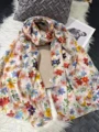 Beige white floral