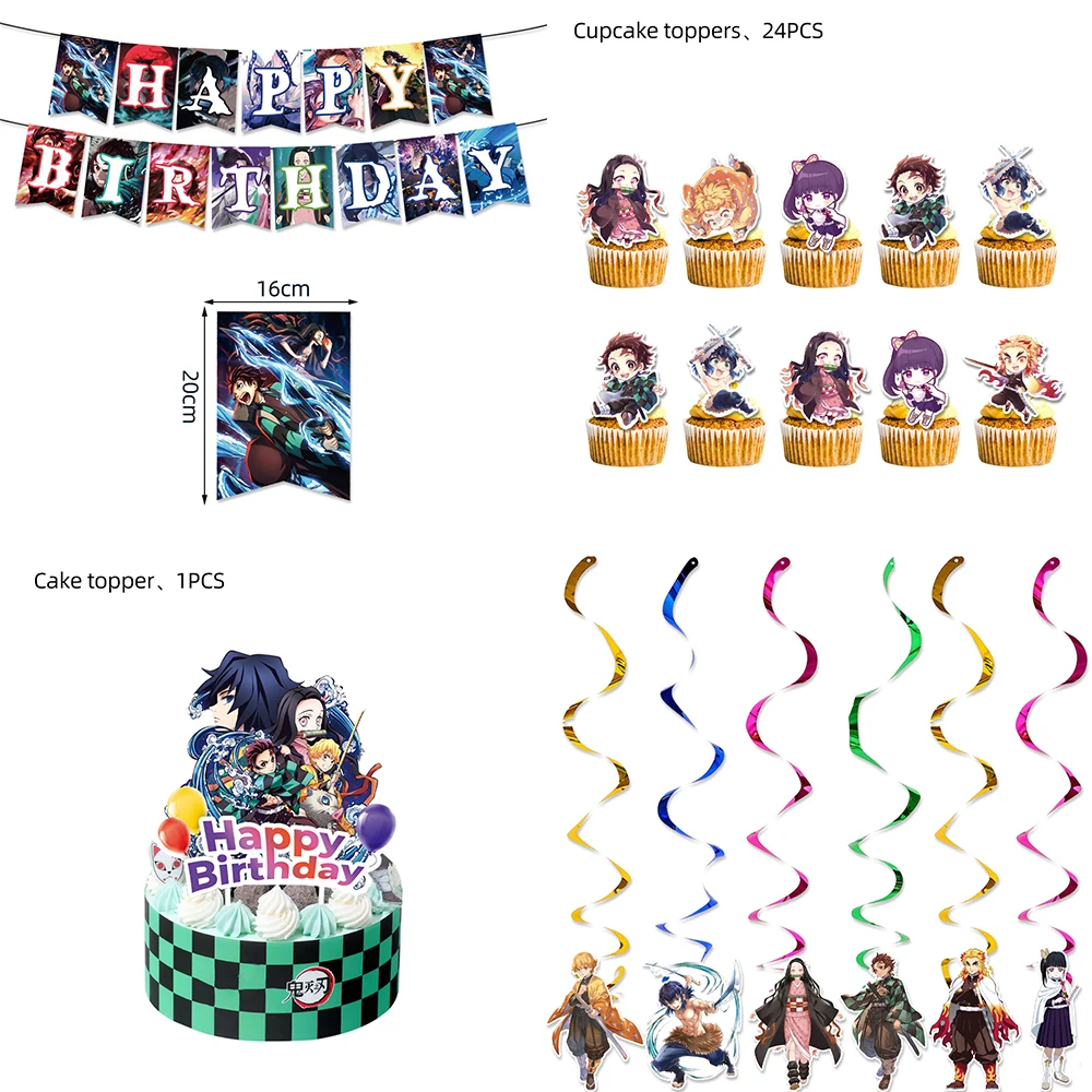 Demon Slayer Kimetsu No Yaiba Birthday Party Cutlery Plate Cup Napkin Balloon Anime Baby Shower Decoration Set Supplies Demon Slayer Kimetsu No Yaiba Birthday Party Cutlery Plate Cup Napkin Balloon Anime Baby Shower Decoration Set Supplies