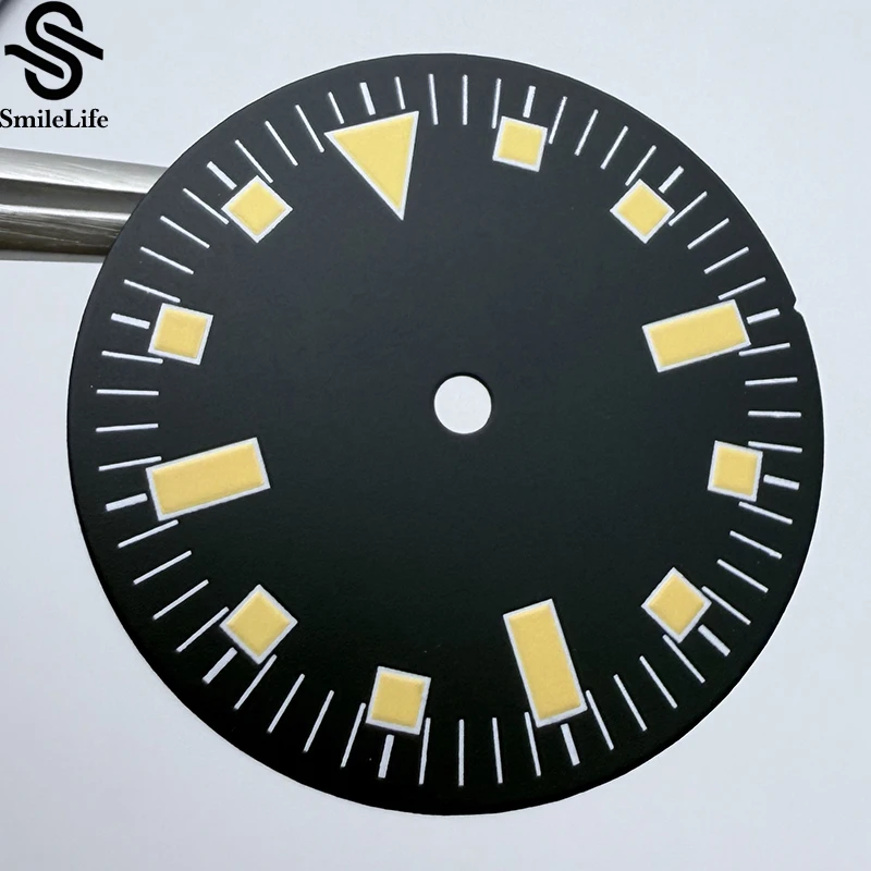 SmileLife 28.5mm Watch Dial Single Calendar No Calendar Watch Faces Modification Accessories for NH35/NH36/8215 Movement