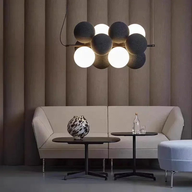 Abstracta Chandeliers LED Bubble Lamp Holly Horizontal Fabrics Design Ball Lamp Bedroom Kitchen Dining Room Hanging Lighting