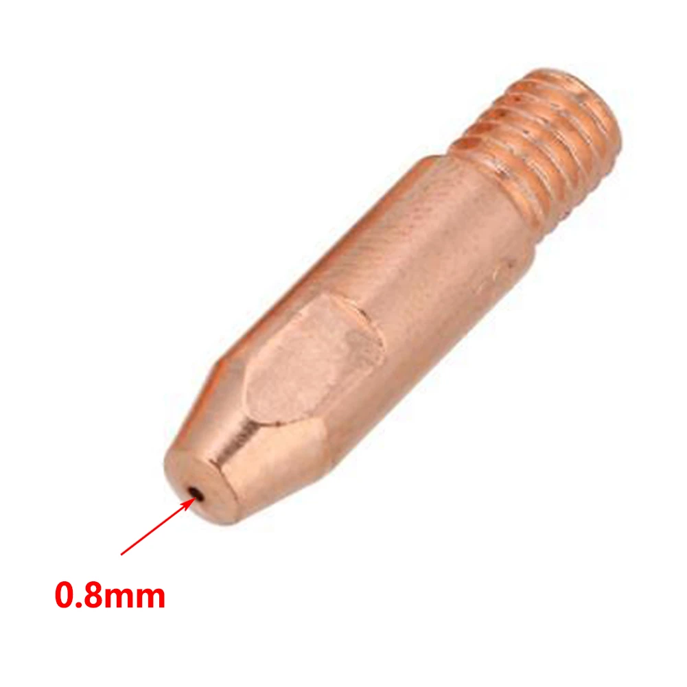 

1PC Copper Contact 0.8/1.0/1.2mm Aperture For Binzel 24KD MIG/MAG Welding Torch Copper Contact Tip