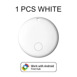 Enhanced Global Positioning Bluetooth Tracker for Pets, Children, Luggage, and Keys (1PCS WHITE)