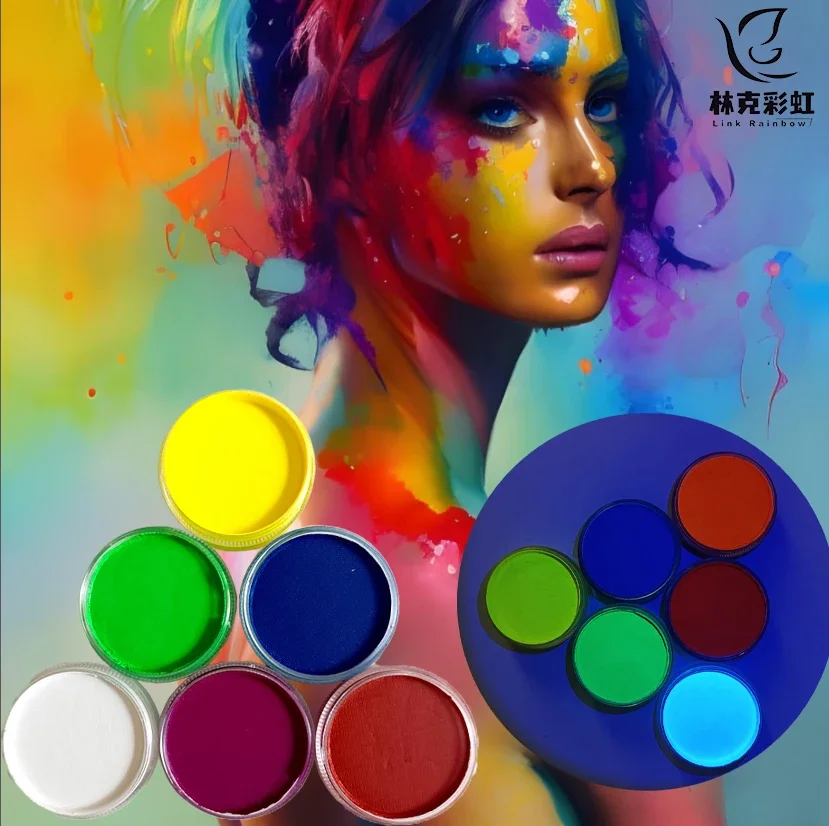 Water Soluble 30g Monochrome Face Paint Neon Body Professional Pigment face painting makeup 3