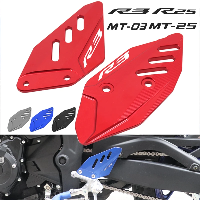  Cale Pied Moto Repose-pieds avant repose-pieds pédale adaptée  for YAMAHA YZF R25 R3 MT25 MT03 2014-2023 moto gauche droite support YZFR25  YZFR3 Repose Pied Moto (Color : Foot pegs)