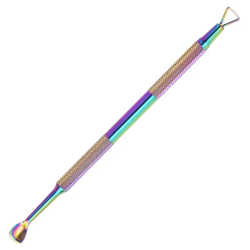 Nail Art Hook Type Cuticle Pusher Nail Polish Remover Gel Polish Peeler Scraper Stainless Steel Pedicure Manicure Tool