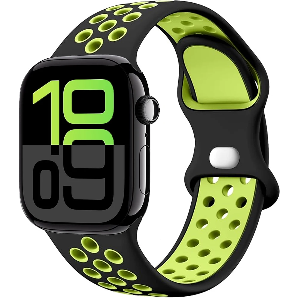 Premium Soft Silicone Band with Metal Buckle