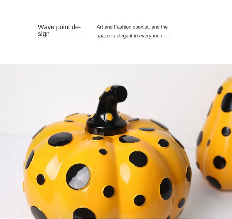 Yayoi Kusama Polka Dot Pumpkin Decoration