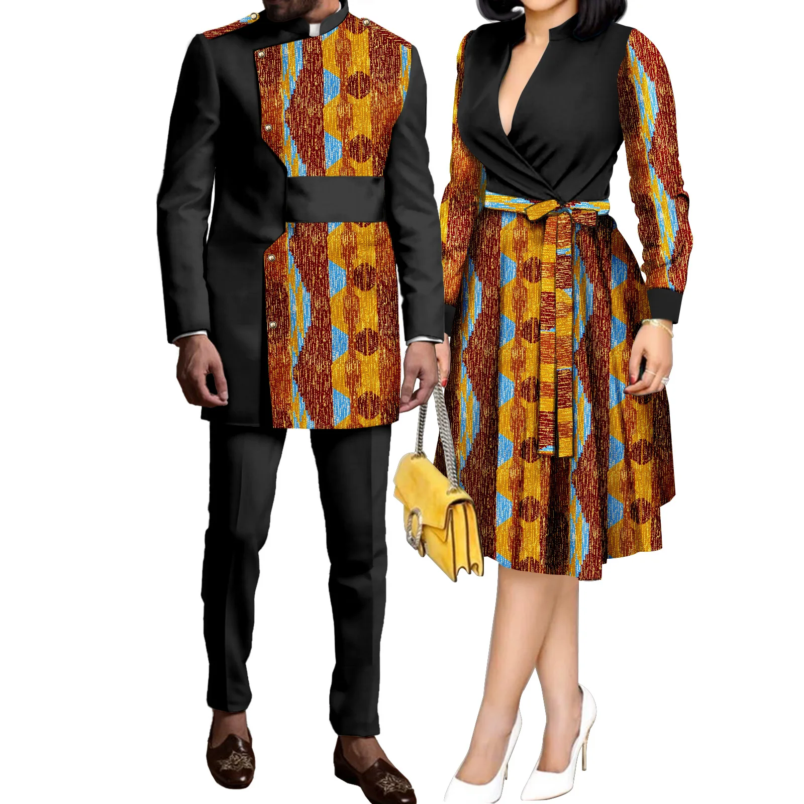 Ropa Étnica Atuendos Africanos Para Mujer Atuendo De 2 Piezas Camisas Y  Falda Ropa De Estampado Tradicional Kente De 72,3 € | DHgate, image size:1600x1600
