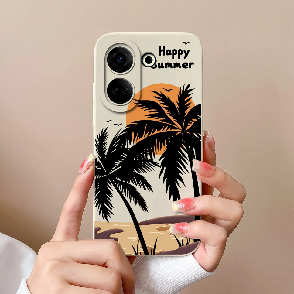 Soft Slim Liquid Silicone Phone Case - Anti-Slip Cute Chubby Boy Girl Design Back Cover
