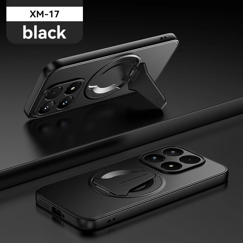 Premium Metal Paint Magnetic Charging Stand Phone Case - Drop-Proof & Fingerprint-Resistant Design