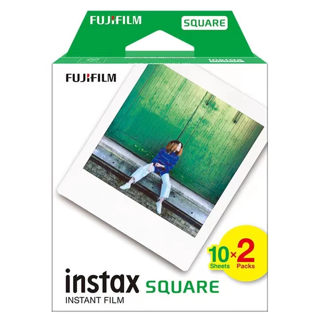 Fujifilm Instax SQUARE Film 10 Sheets White Edge Photo For Instax