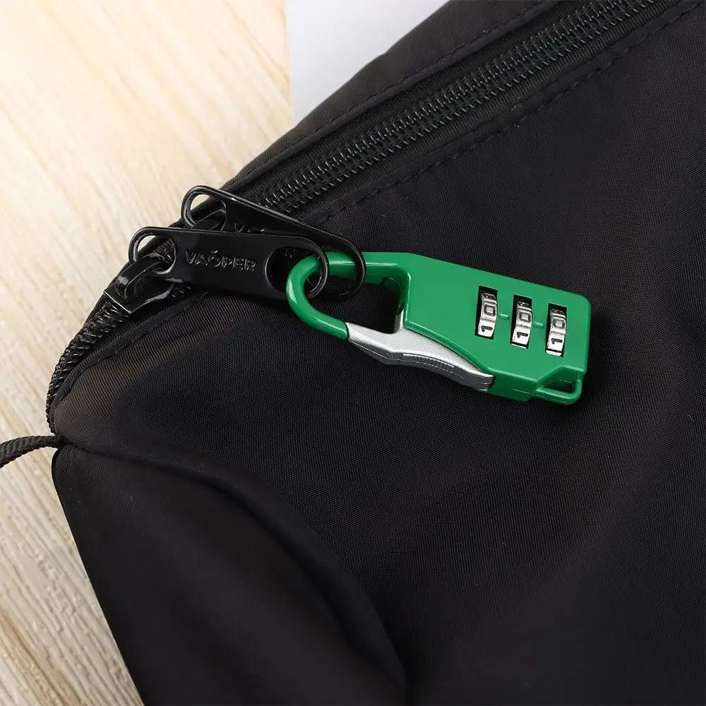 1PC Anti-theft 3 Digit Combination Lock High Quality Bags Padlock Secret Safe Password Locks Backpack Baggage Zipper Padlock