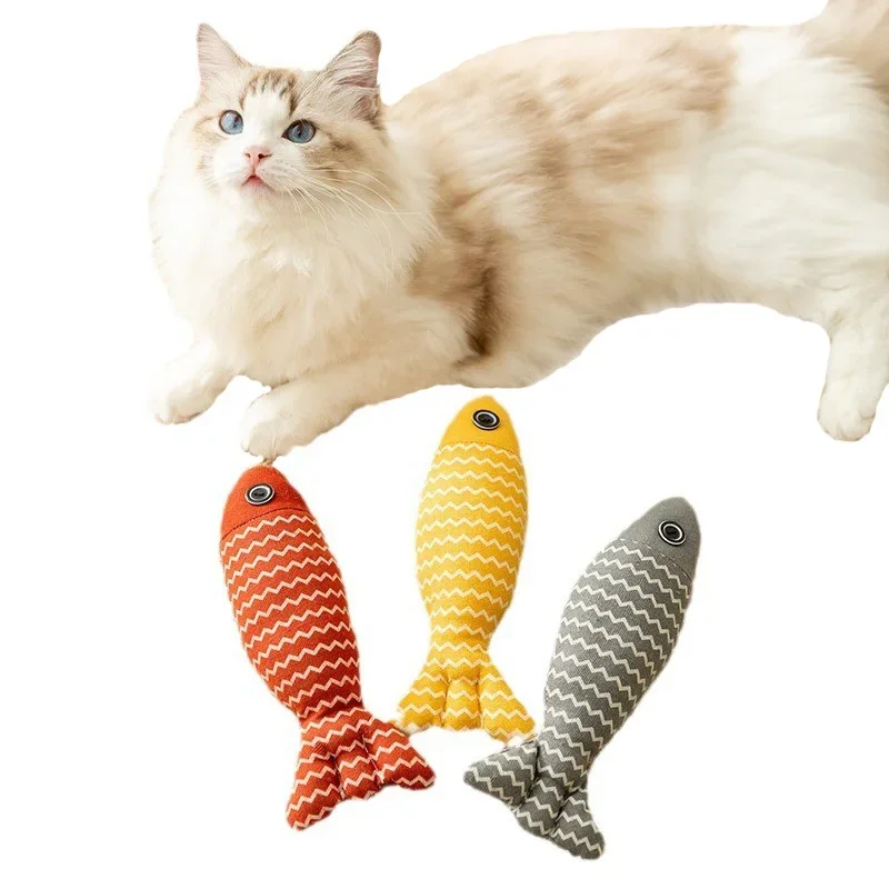 Pets Toys for Cats Mint Simulated Fish Cats Accessories Funny Toy Teething Stick Pet Resistant to Bite Supplies Products Home
