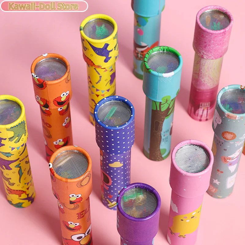 Kaleidoscope Children's Toy Rotating Science Paper Props Cartoon Classic Party Birthday Retro Gift