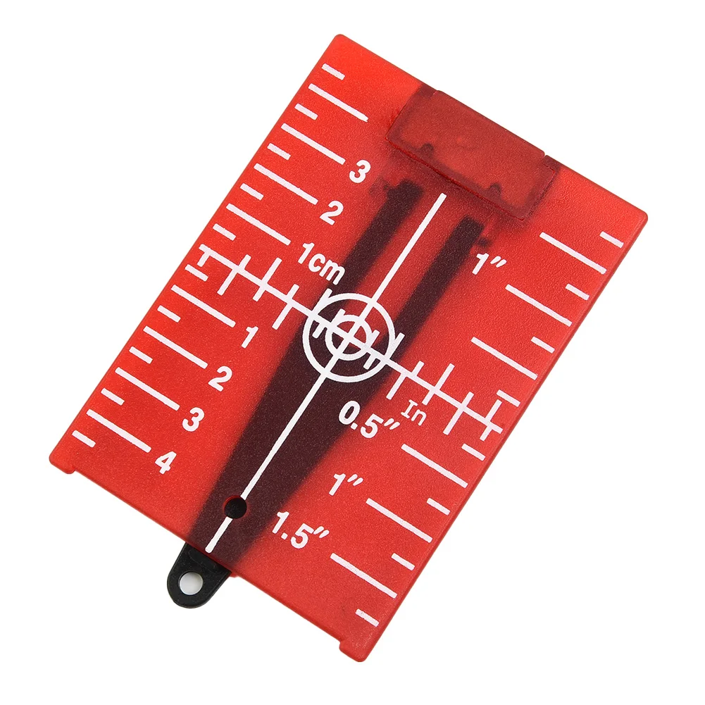 

1pc Plastic Lase Target Card Plate For Green Red Lase Level With Bracket For Level Laser Measuring Hand Tools 11.5x7.4cm